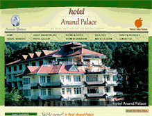 Tablet Screenshot of anandpalace.com